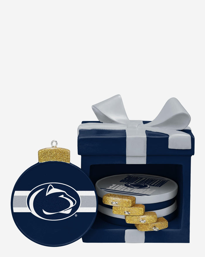 Penn State Nittany Lions Holiday 5 Pack Coaster Set FOCO - FOCO.com