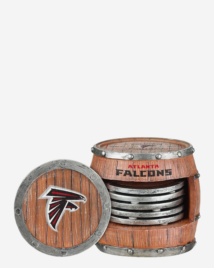 Atlanta Falcons 5 Pack Barrel Coaster Set FOCO - FOCO.com