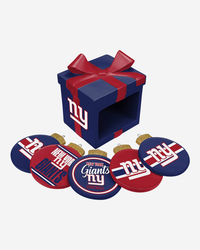 New York Giants Holiday 5 Pack Coaster Set FOCO - FOCO.com