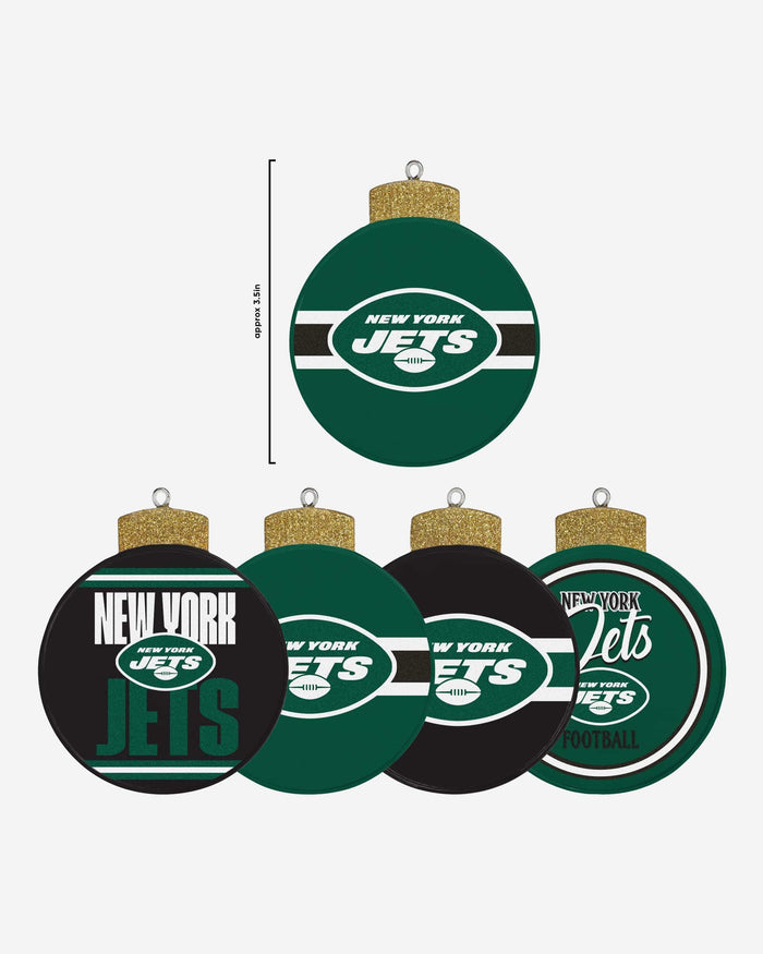New York Jets Holiday 5 Pack Coaster Set FOCO - FOCO.com