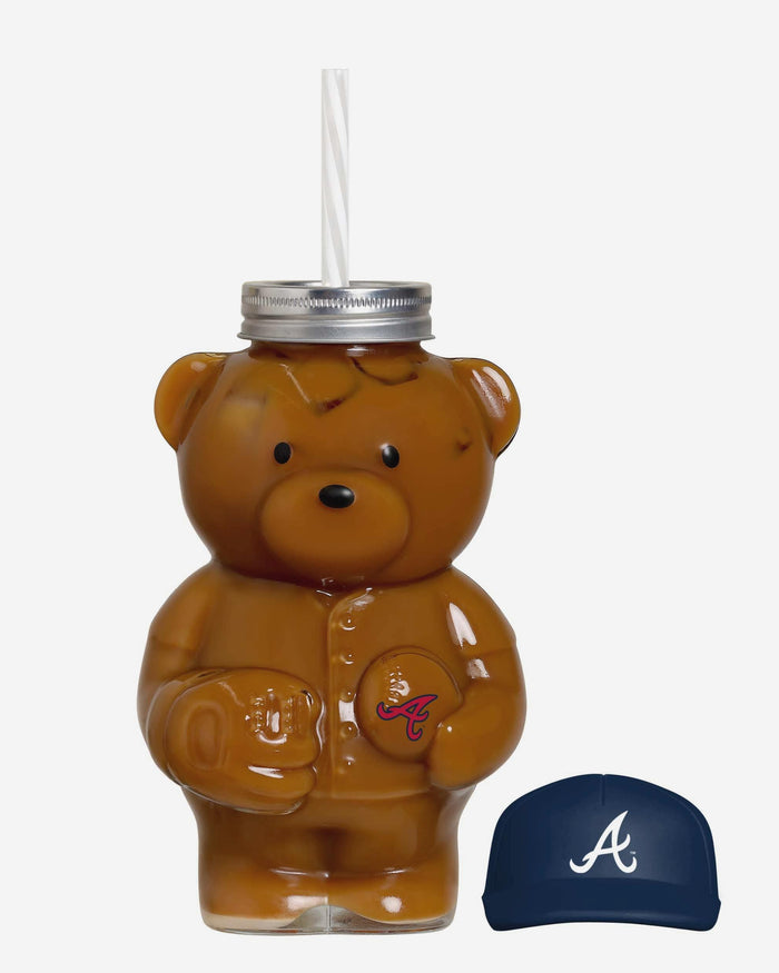 Atlanta Braves Glass Bear Tumbler FOCO - FOCO.com