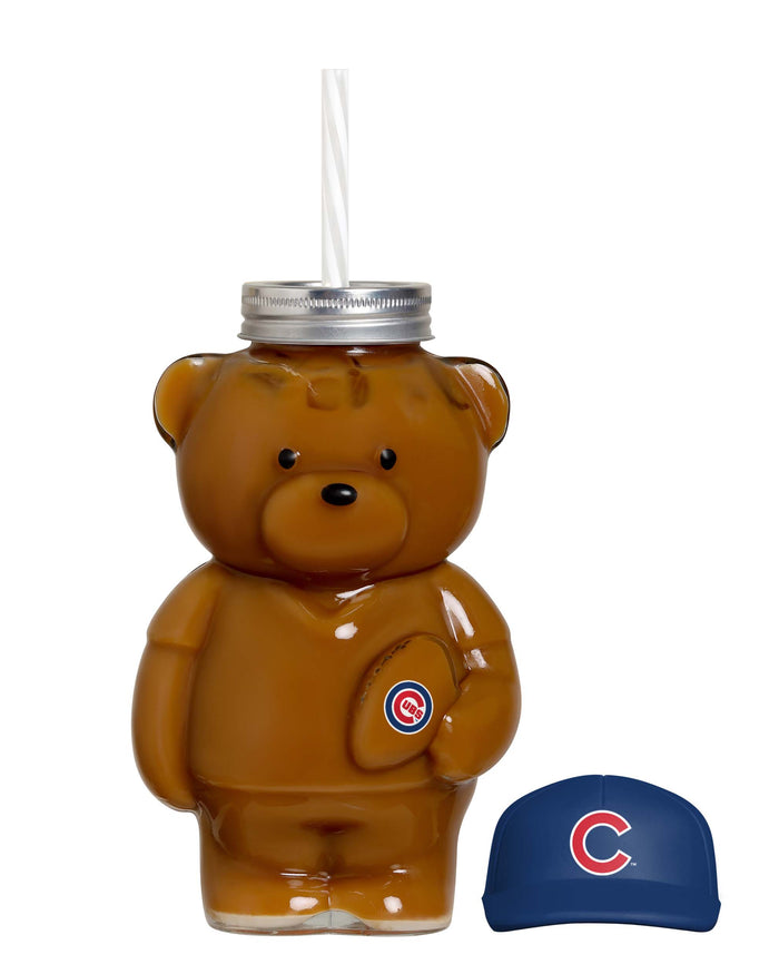 Chicago Cubs Glass Bear Tumbler