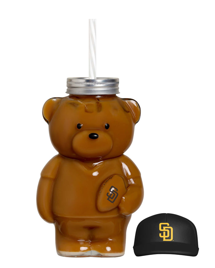 San Diego Padres Glass Bear Tumbler