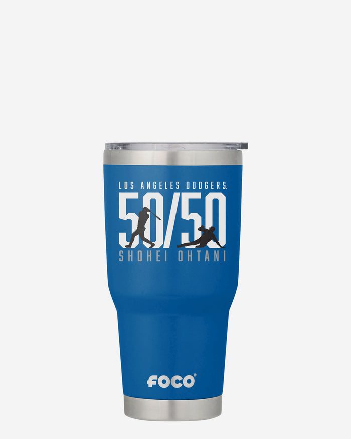 Shohei Ohtani Los Angeles Dodgers 50 Home Runs & 50 Stolen Bases Blue 30 oz Player Tumbler FOCO - FOCO.com