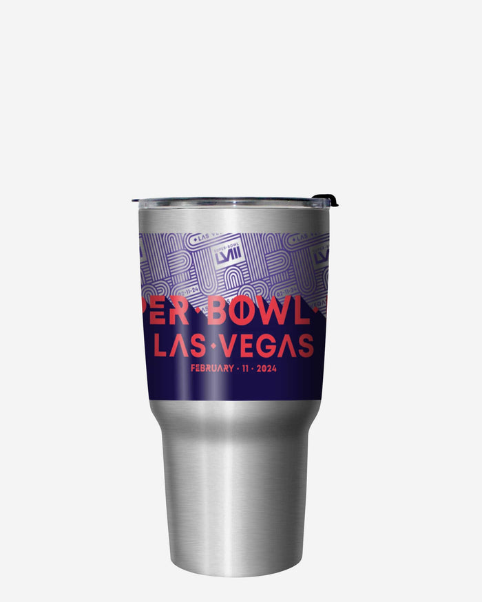 Super Bowl LVIII Silver 27 oz Stainless Steel Tumbler FOCO - FOCO.com