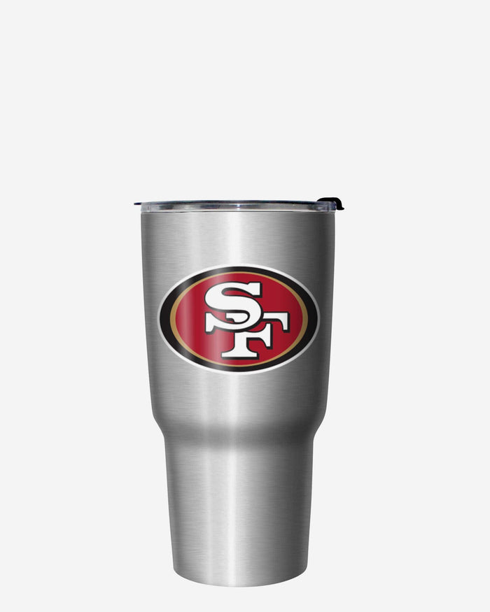 San Francisco 49ers Super Bowl LVIII Silver 27 oz Stainless Steel Tumbler FOCO - FOCO.com