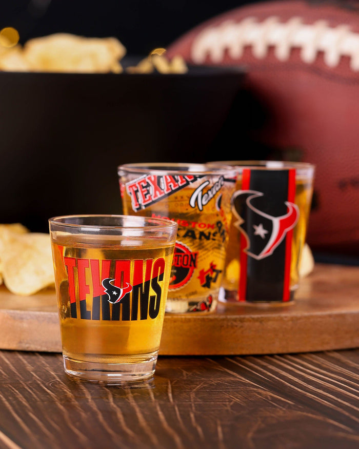 Houston Texans 3 Pack Shot Glass FOCO - FOCO.com