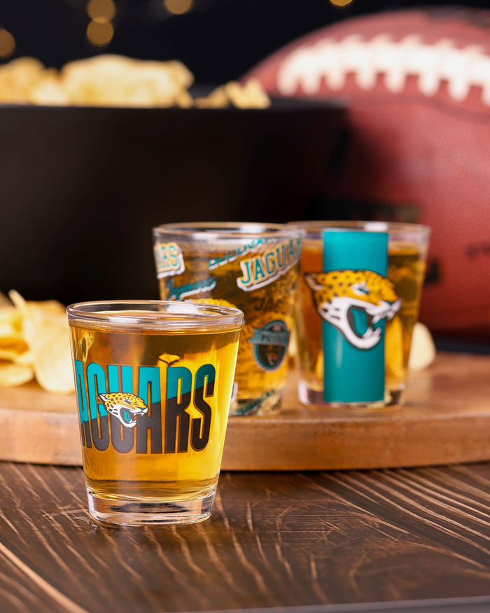 Jacksonville Jaguars 3 Pack Shot Glass FOCO - FOCO.com