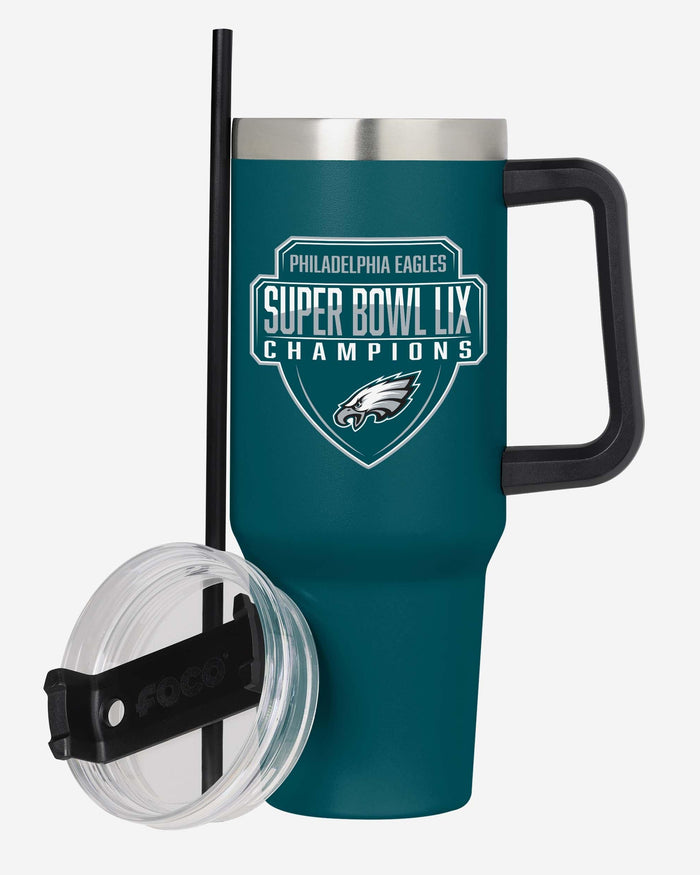 Philadelphia Eagles Super Bowl LIX Champions 40 oz Team Color XL Tumbler FOCO - FOCO.com