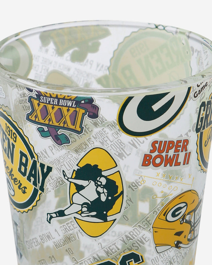 Green Bay Packers Historic Print Pint Glass FOCO - FOCO.com