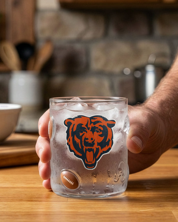 Chicago Bears Team Logo 17 oz Glass Cup