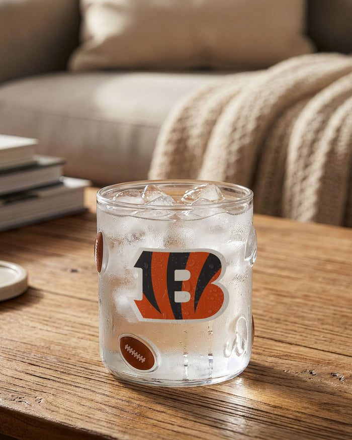 Cincinnati Bengals Team Logo 17 oz Glass Cup