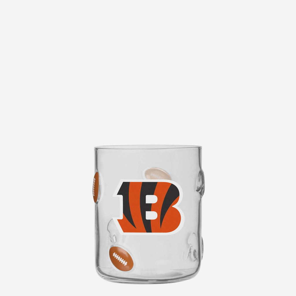 Cincinnati Bengals Team Logo 17 oz Glass Cup FOCO - FOCO.com