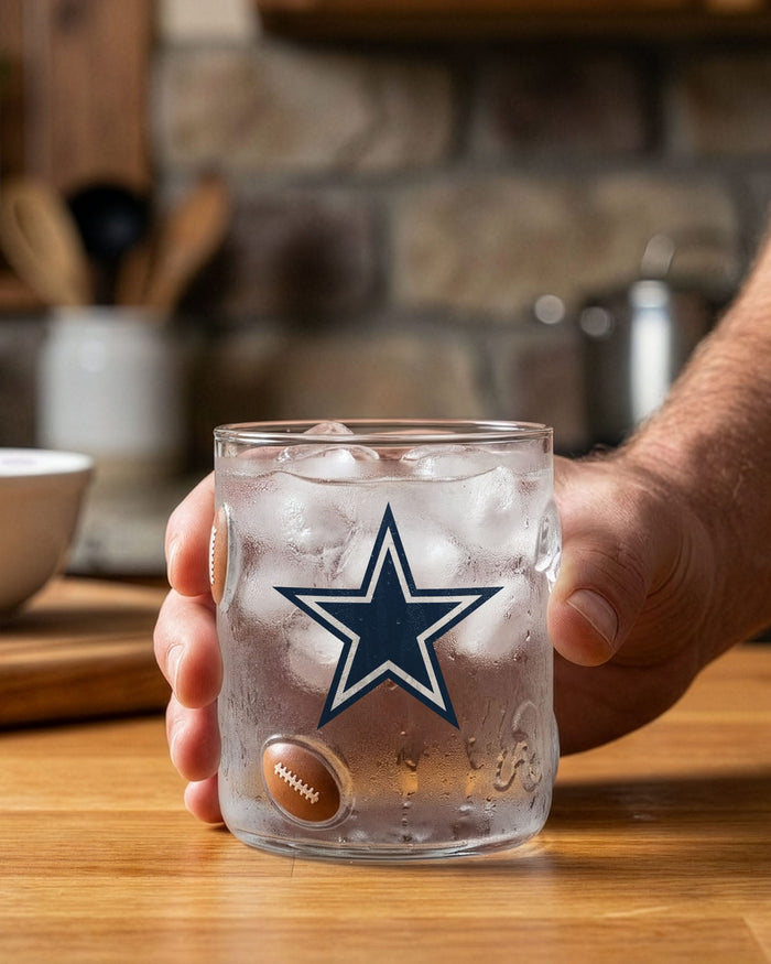Dallas Cowboys Team Logo 17 oz Glass Cup FOCO - FOCO.com