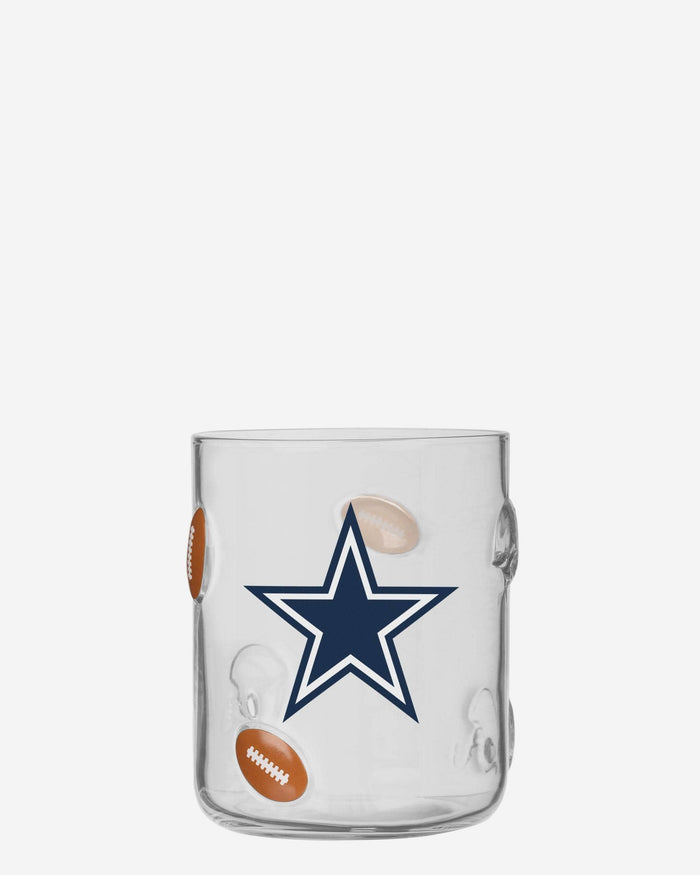 Dallas Cowboys Team Logo 17 oz Glass Cup FOCO - FOCO.com