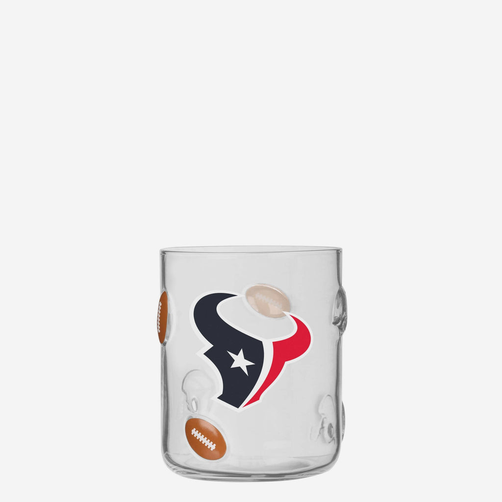 Houston Texans Team Logo 17 oz Glass Cup FOCO - FOCO.com