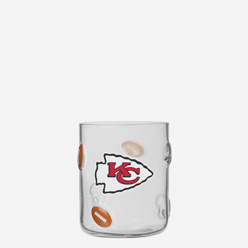 Kansas City Chiefs Team Logo 17 oz Glass Cup FOCO - FOCO.com