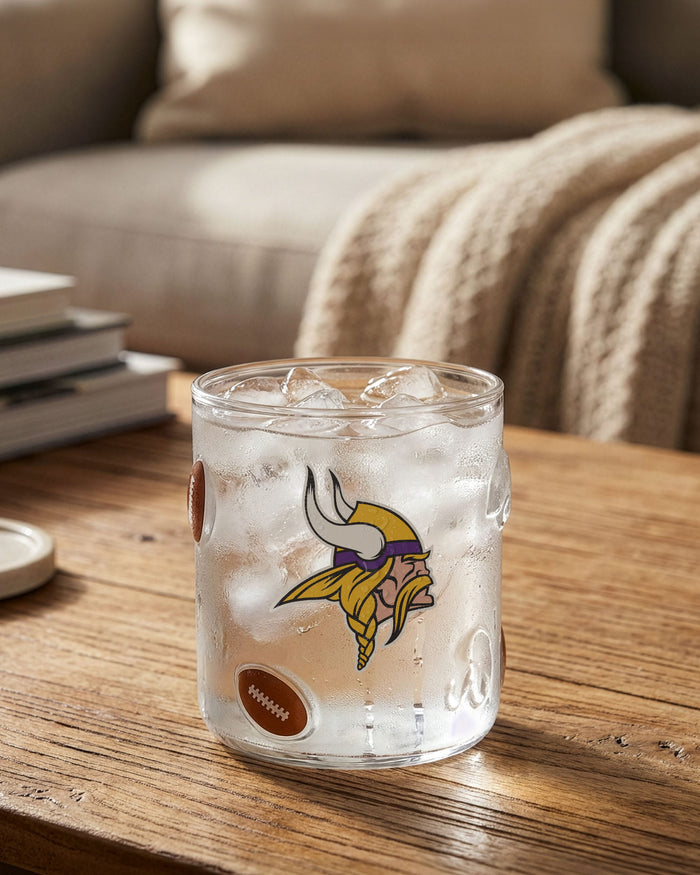 Minnesota Vikings Team Logo 17 oz Glass Cup