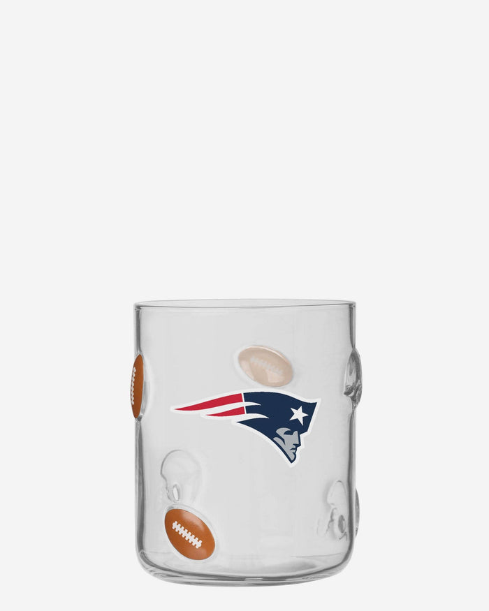 New England Patriots Team Logo 17 oz Glass Cup FOCO - FOCO.com