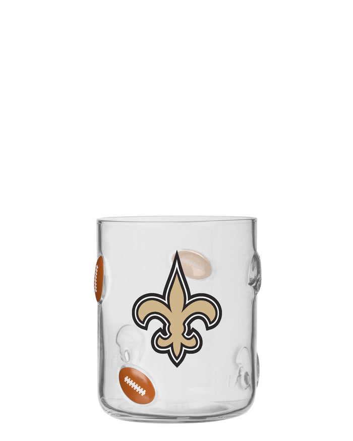 New Orleans Saints Team Logo 17 oz Glass Cup