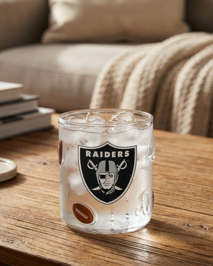 Las Vegas Raiders Team Logo 17 oz Glass Cup FOCO - FOCO.com
