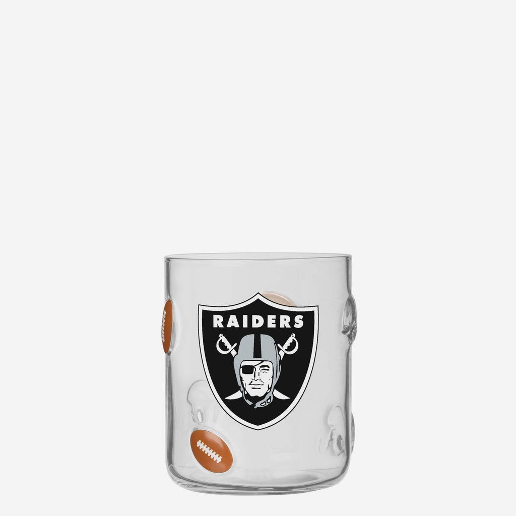 Las Vegas Raiders Team Logo 17 oz Glass Cup FOCO - FOCO.com