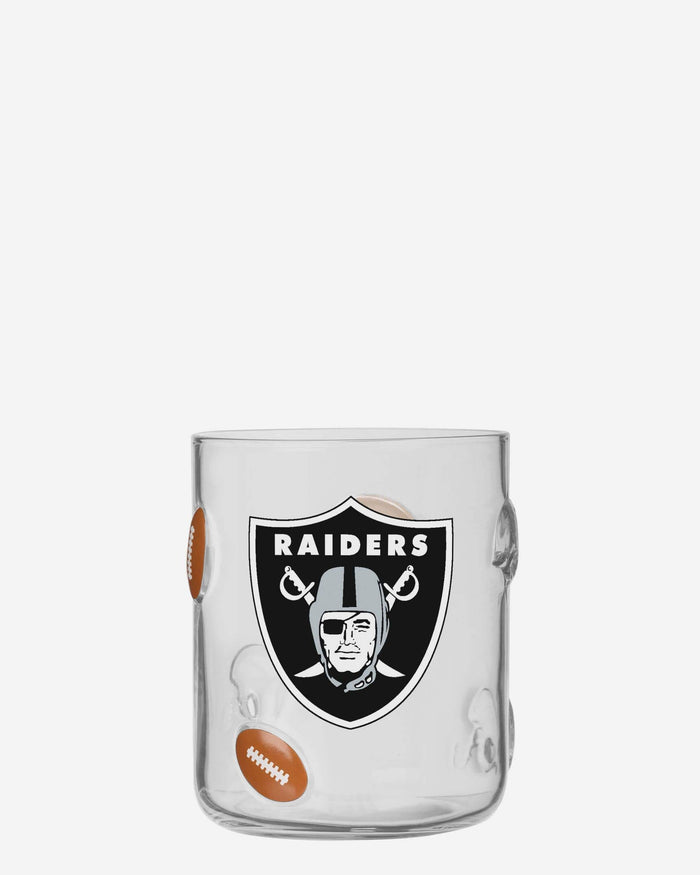Las Vegas Raiders Team Logo 17 oz Glass Cup FOCO - FOCO.com