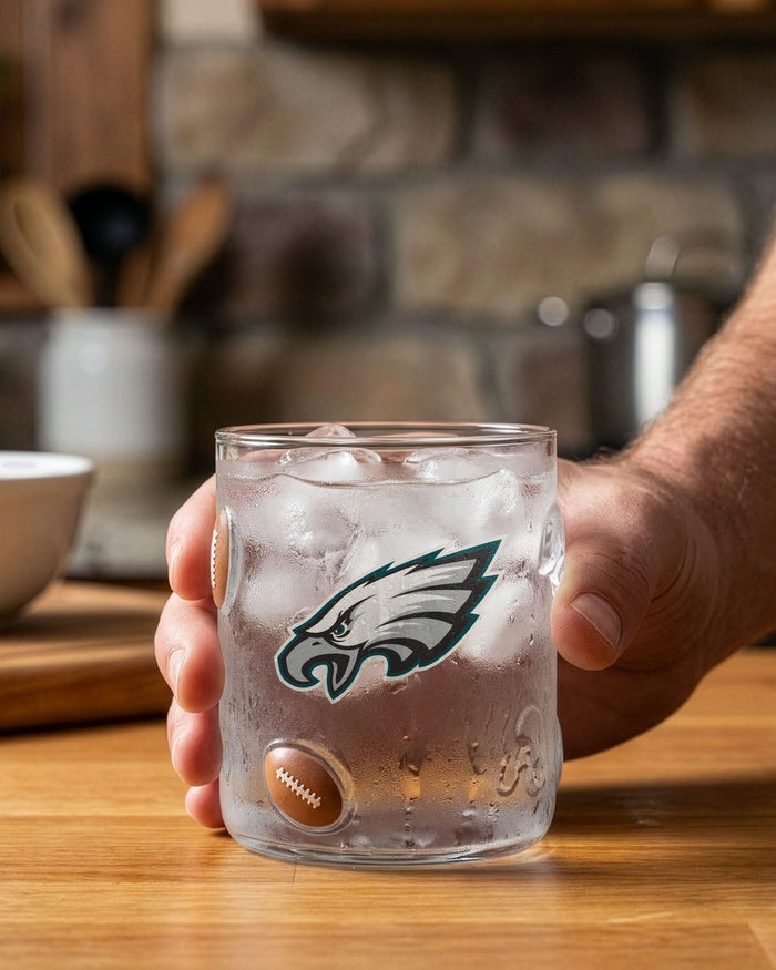 Philadelphia Eagles Team Logo 17 oz Glass Cup FOCO - FOCO.com