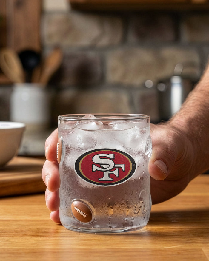 San Francisco 49ers Team Logo 17 oz Glass Cup