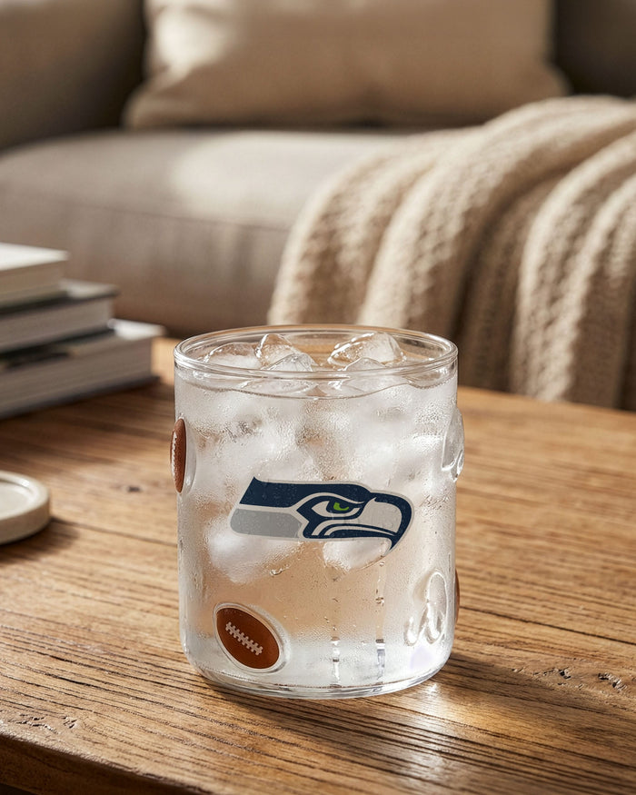 Seattle Seahawks Team Logo 17 oz Glass Cup