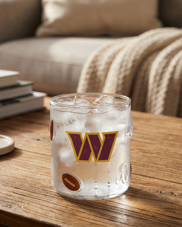 Washington Commanders Team Logo 17 oz Glass Cup