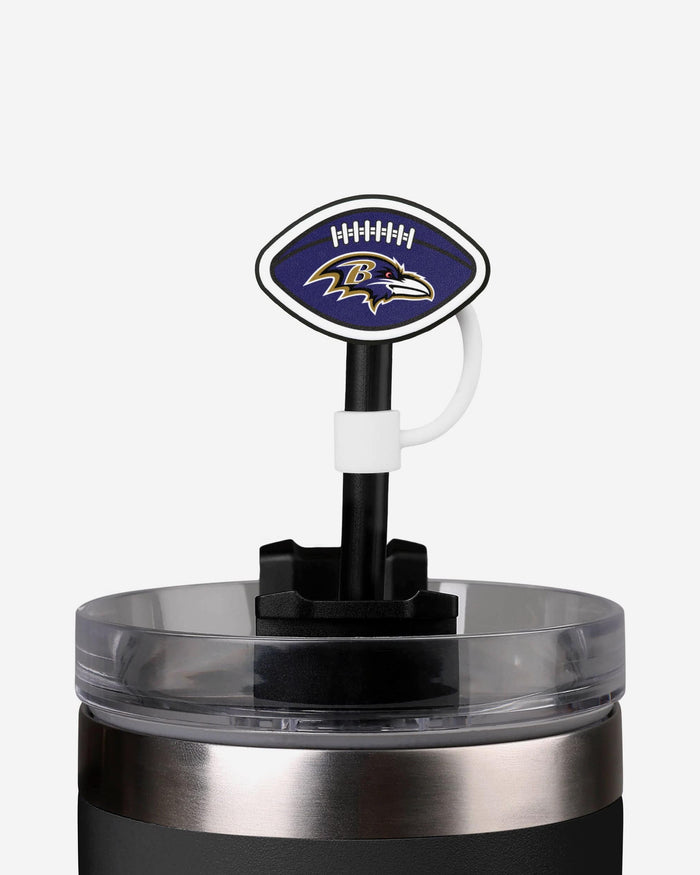 Baltimore Ravens 3 Pack Primary Logo Straw Toppers FOCO - FOCO.com