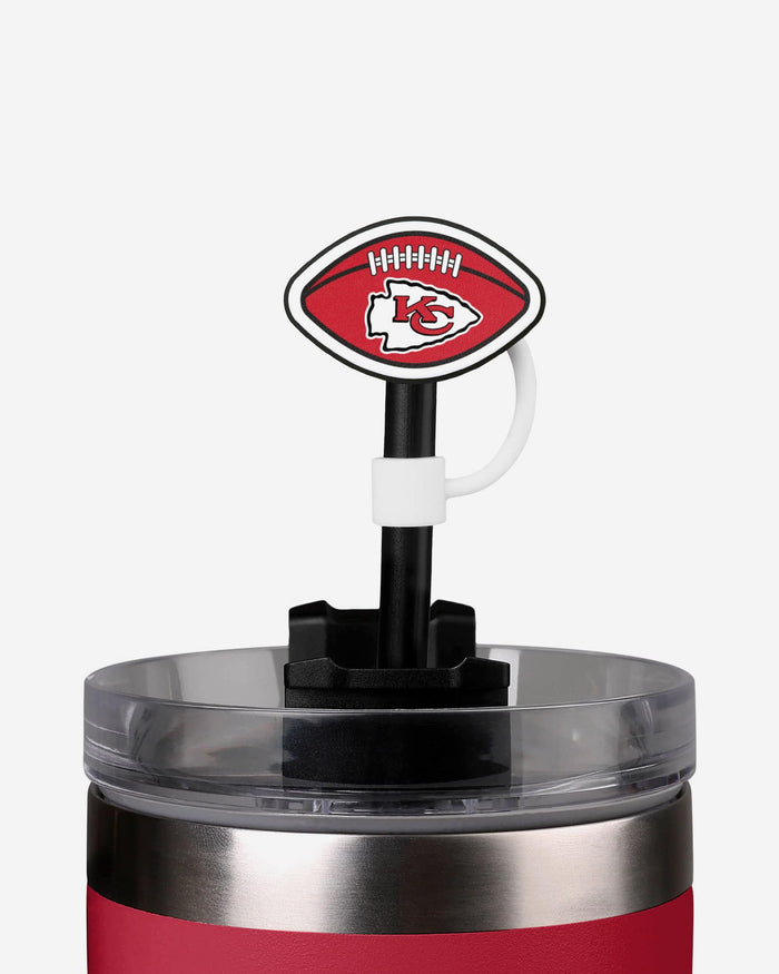 Kansas City Chiefs 3 Pack Primary Logo Straw Toppers FOCO - FOCO.com