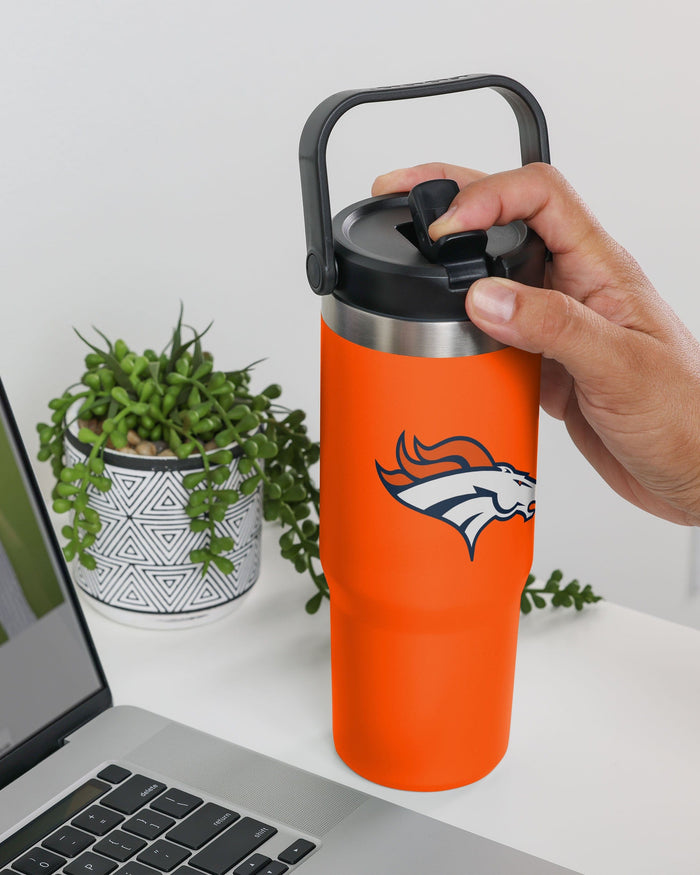 Denver Broncos 30 oz Straw Tumbler FOCO - FOCO.com