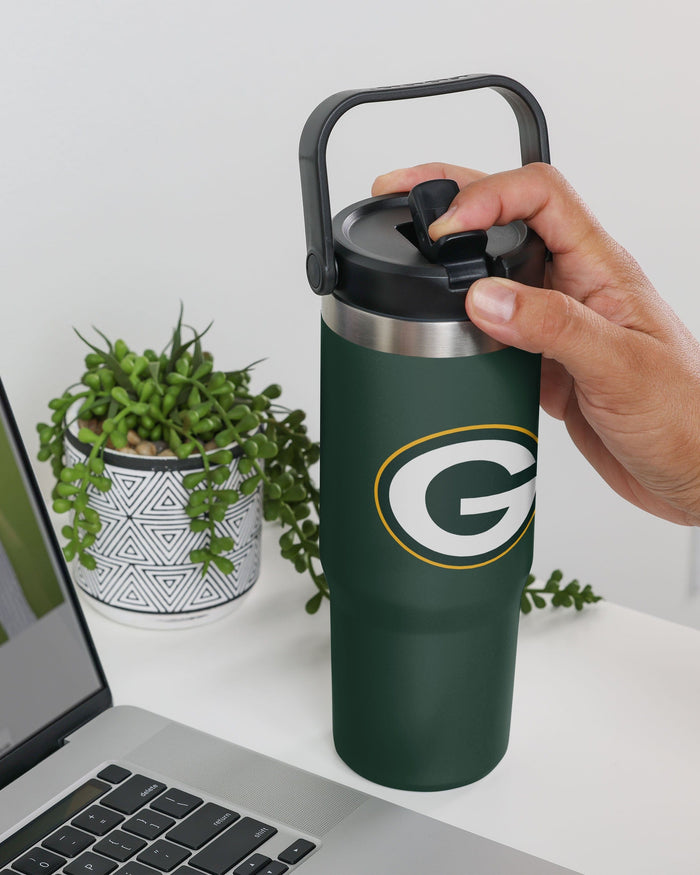 Green Bay Packers 30 oz Straw Tumbler FOCO - FOCO.com