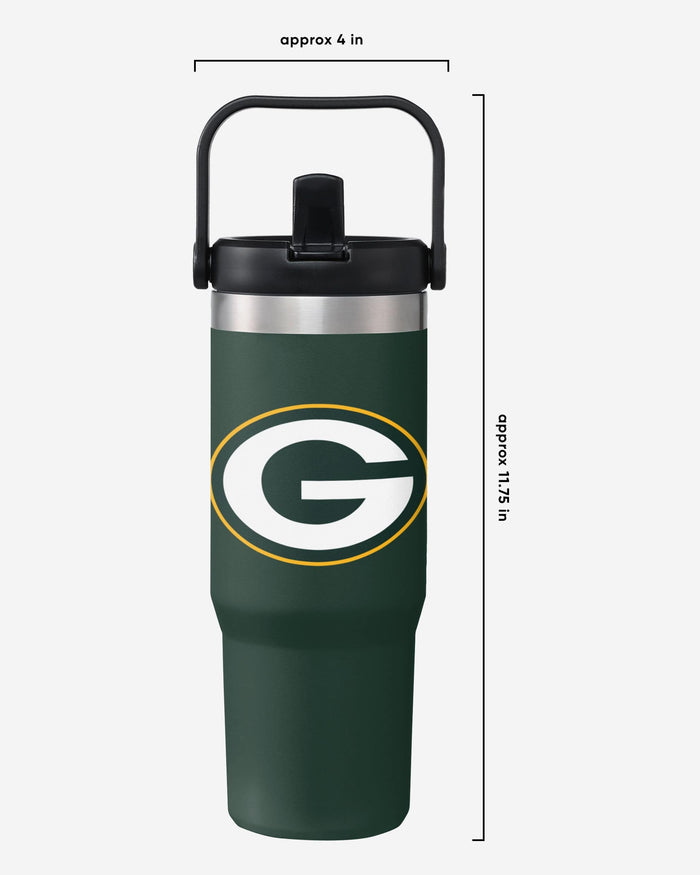 Green Bay Packers 30 oz Straw Tumbler FOCO - FOCO.com