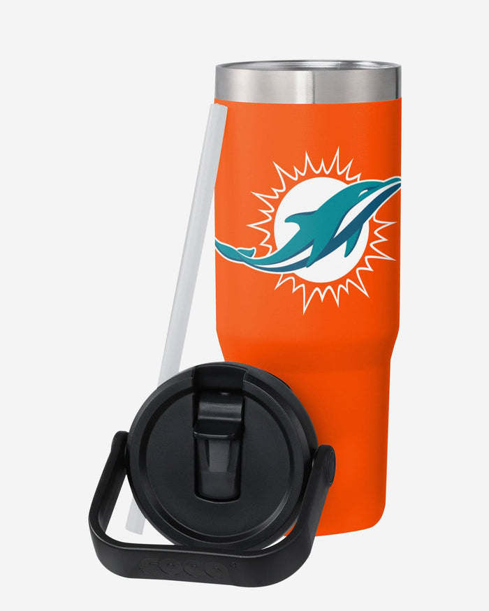 Miami Dolphins 30 oz Straw Tumbler FOCO - FOCO.com