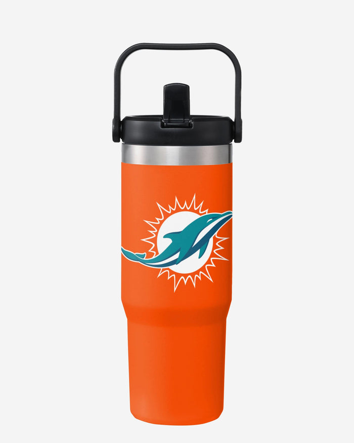 Miami Dolphins 30 oz Straw Tumbler FOCO - FOCO.com