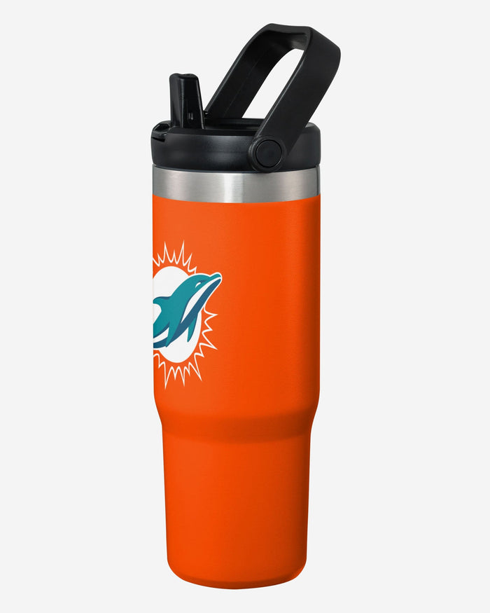 Miami Dolphins 30 oz Straw Tumbler FOCO - FOCO.com