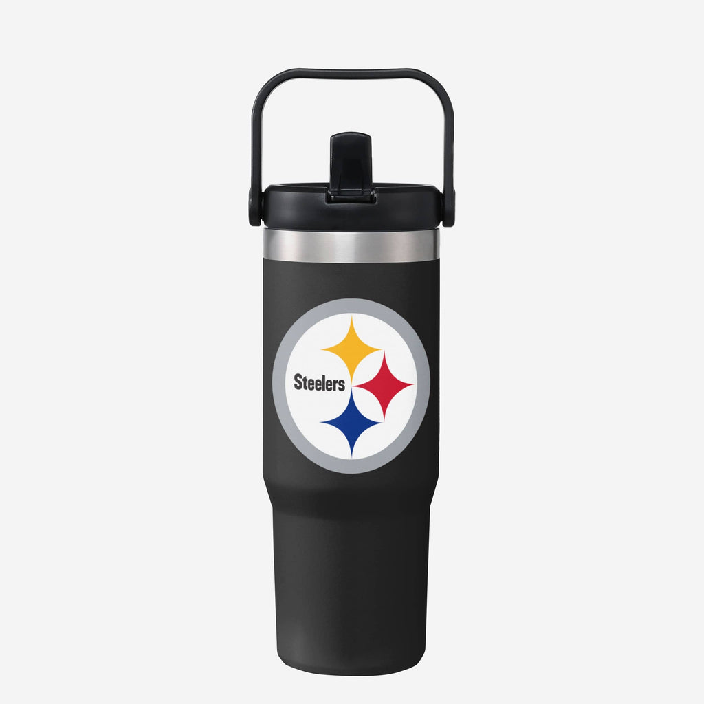 Pittsburgh Steelers 30 oz Straw Tumbler FOCO - FOCO.com