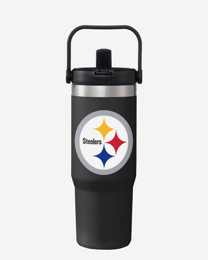 Pittsburgh Steelers 30 oz Straw Tumbler FOCO - FOCO.com