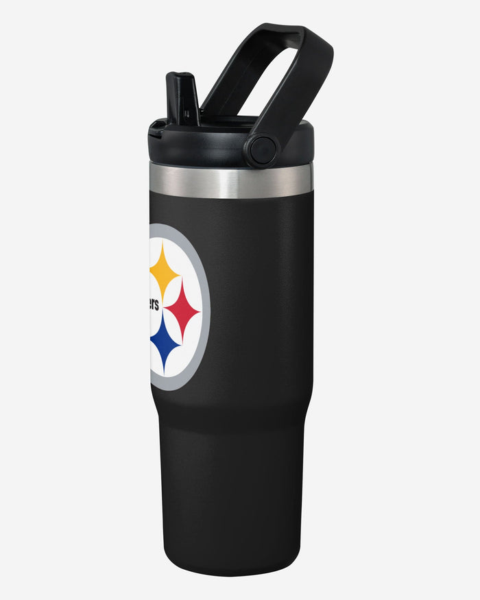 Pittsburgh Steelers 30 oz Straw Tumbler FOCO - FOCO.com