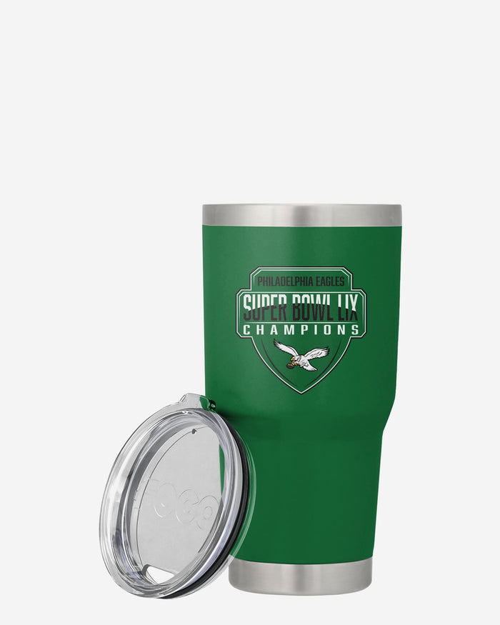 Philadelphia Eagles Super Bowl LIX Champions Kelly Green Team Logo 30 oz Tumbler FOCO - FOCO.com