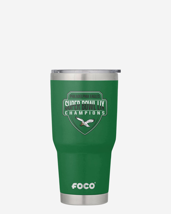 Philadelphia Eagles Super Bowl LIX Champions Kelly Green Team Logo 30 oz Tumbler FOCO - FOCO.com