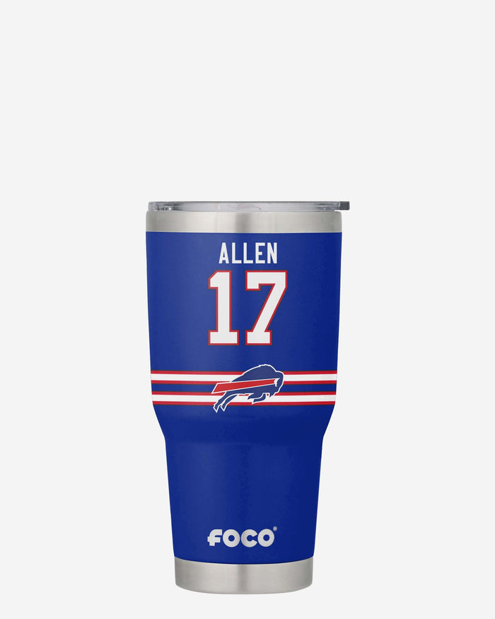 Josh Allen Buffalo Bills Team Logo 30 oz Player Tumbler FOCO - FOCO.com