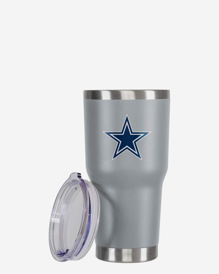 Dallas Cowboys Gray Team Logo 30 oz Tumbler FOCO - FOCO.com