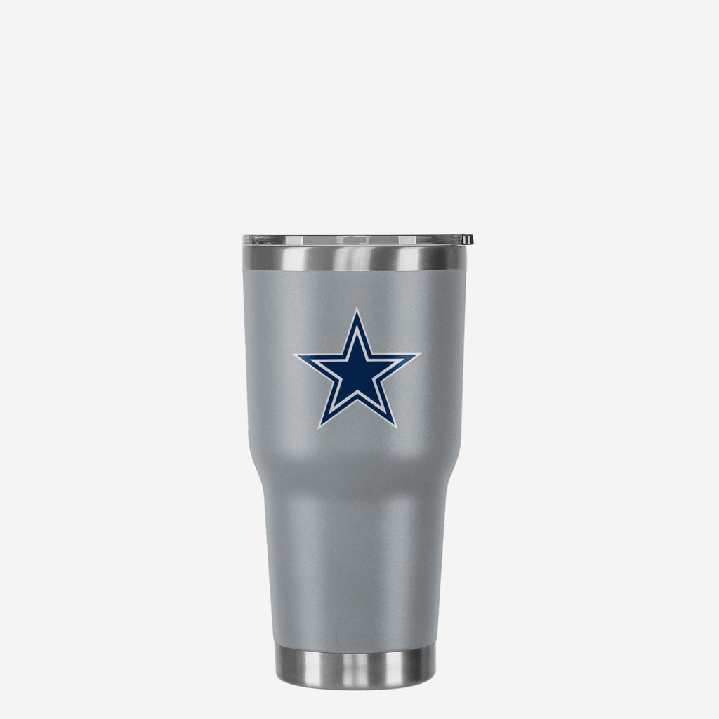 Dallas Cowboys Gray Team Logo 30 oz Tumbler FOCO - FOCO.com