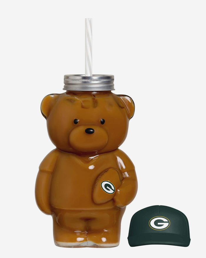 Green Bay Packers Glass Bear Tumbler FOCO - FOCO.com
