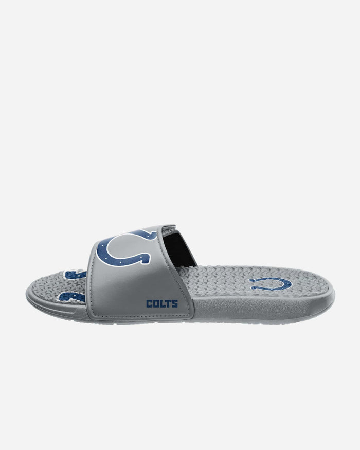 Indianapolis Colts Colorblock Big Logo Gel Slide FOCO S - FOCO.com