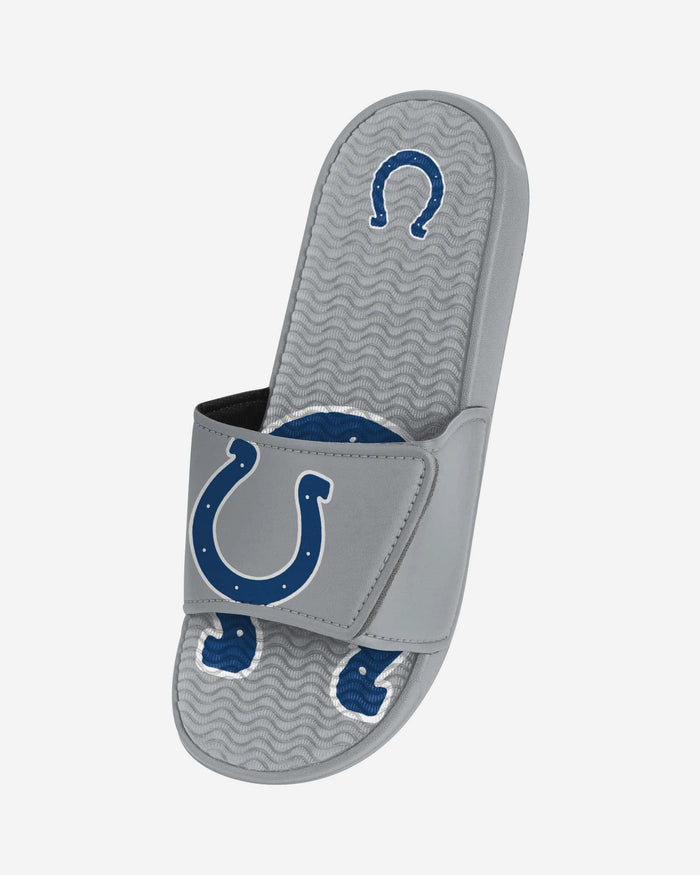 Indianapolis Colts Colorblock Big Logo Gel Slide FOCO S - FOCO.com
